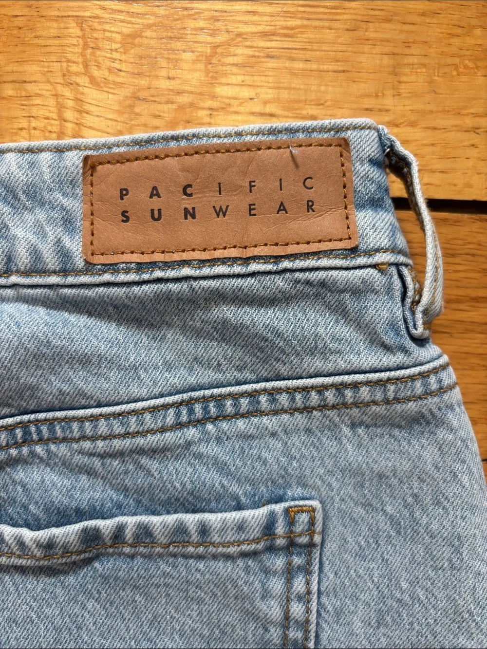 Pacific Sunwear Light Blue Denim Mini Skirt